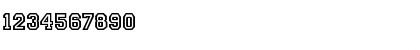 Download Princetown Plain Font Numeric Preview