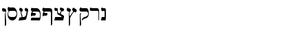 Download WtlHebrew Regular Font Numeric Preview