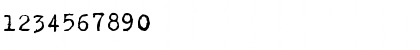 Download CK True Type Regular Font Numeric Preview