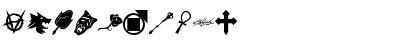 Download WW Vampire Sigils Regular Font Numeric Preview