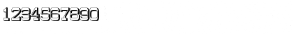 Download WyomingMacroniShadRight Regular Font Numeric Preview
