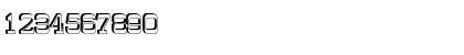 Download WyomingPastadShadLeft Regular Font Numeric Preview