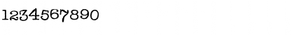 Download CK Typist Regular Font Numeric Preview