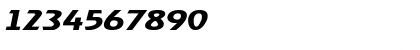 Download XanadauExtended Oblique Font Numeric Preview