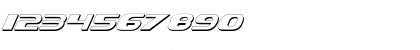 Download Xcelsion Shadow Italic Shadow Italic Font Numeric Preview