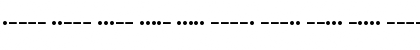 Download XInterntnlMorseCodeIT Regular Font Numeric Preview