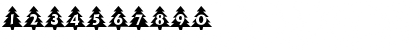 Download Xmas-Trees Normal Font Numeric Preview