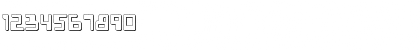 Download XPED Shadow Regular Font Numeric Preview