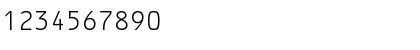 Download OCRF Light Font Numeric Preview