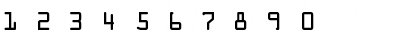 Download OCR_OneCTT Regular Font Numeric Preview