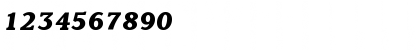 Download ClaremontExBoldItalTab Roman Font Numeric Preview