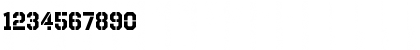 Download Octin Stencil Bold Font Numeric Preview