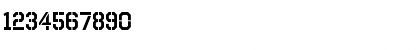 Download Octin Stencil SemiBold Font Numeric Preview