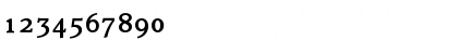 Download ClaremontMedOSTab Roman Font Numeric Preview