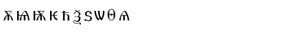 Download Old Church Slavonic Cyr Regular Font Numeric Preview