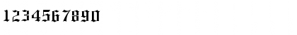 Download Old English ATT Regular Font Numeric Preview