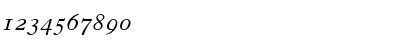 Download OldStyle 7 SC Italic Font Numeric Preview