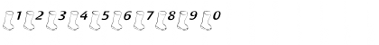 Download OldBootSlantedLight Regular Font Numeric Preview