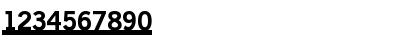 Download OldSansBlackUnderline Regular Font Numeric Preview
