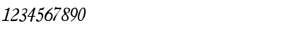 Download Oldstyle Italic HPLHS Font Numeric Preview