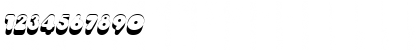 Download OleadsShadowSCapsSSK Italic Font Numeric Preview