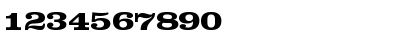 Download ClarendonTEEBolExp Regular Font Numeric Preview