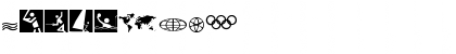 Download Olympicons 2 Regular Font Numeric Preview