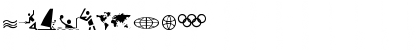 Download Olympicons Regular Font Numeric Preview