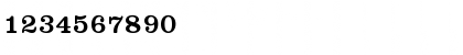 Download ClarendonTMedRo1 Regular Font Numeric Preview