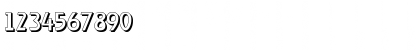 Download OnStageShadow Regular Font Numeric Preview