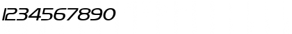 Download Orbit Italic Font Numeric Preview