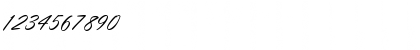 Download OrionScript Regular Font Numeric Preview