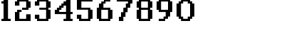 Download classic 10_66 Regular Font Numeric Preview