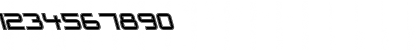 Download Outer Limits Italic Font Numeric Preview