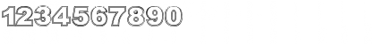 Download Outline Regular Font Numeric Preview