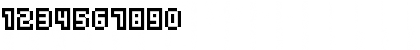 Download OutlinePixel Regular Font Numeric Preview
