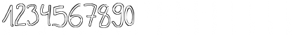 Download Outlines Regular Font Numeric Preview