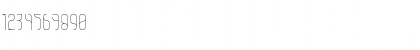 Download ovethin Regular Font Numeric Preview