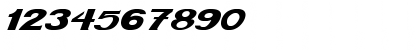 Download Own Way 1 Italic Font Numeric Preview