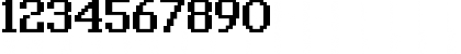 Download classic 10_65 Regular Font Numeric Preview