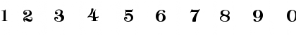 Download Classica-Heavy Regular Font Numeric Preview