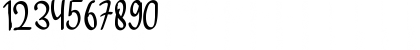 Download Accemine Regular Font Numeric Preview