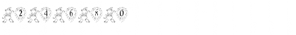 Download P-xmas Font Regular Font Numeric Preview
