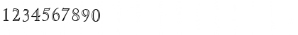 Download Claustrum Regular Font Numeric Preview