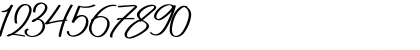 Download Arthens Free Regular Font Numeric Preview
