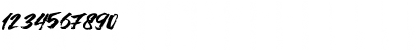 Download Asia Tiger Regular Font Numeric Preview