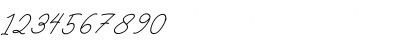 Download Astonia Italic Regular Font Numeric Preview