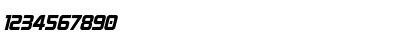 Download Astro Armada Condensed Italic Regular Font Numeric Preview