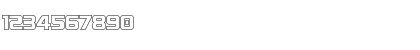 Download Astro Armada Outline Regular Font Numeric Preview