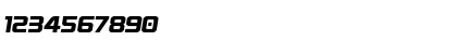 Download Astro Armada Semi-Italic Regular Font Numeric Preview